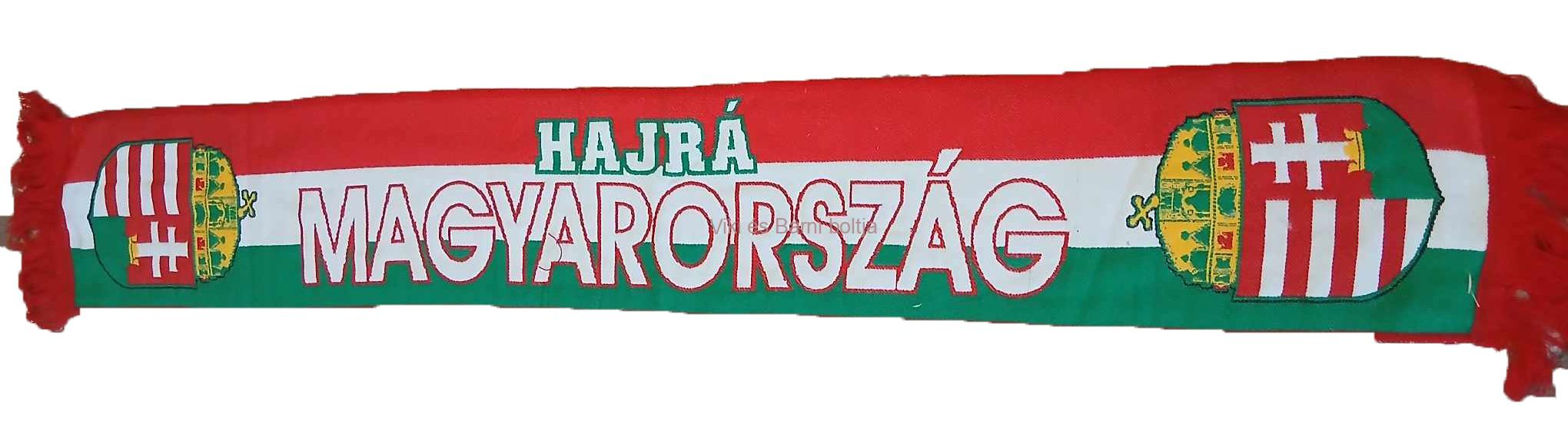 Hajrá Magyarország szurkolói sál, kötött
