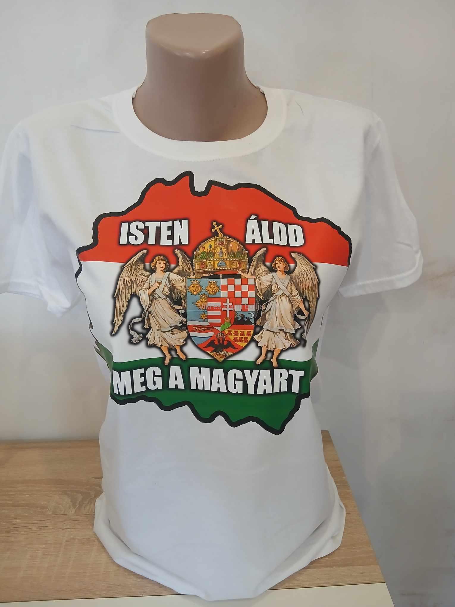 "Isten áldd meg a magyart" fehér póló